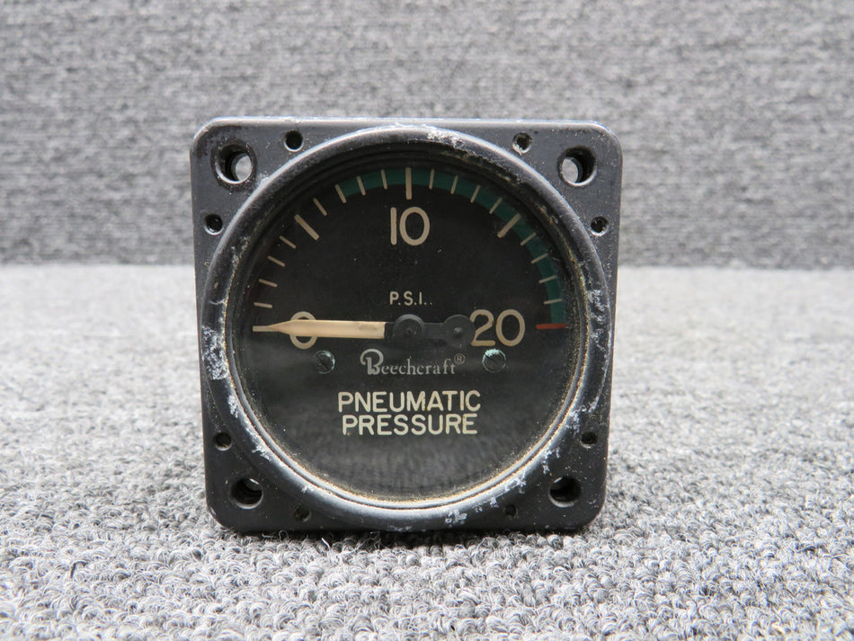 22-112-03-3 (Alt: 50-380105-3) Edo-Aire Pneumatic Pressure Gauge (Worn Face)