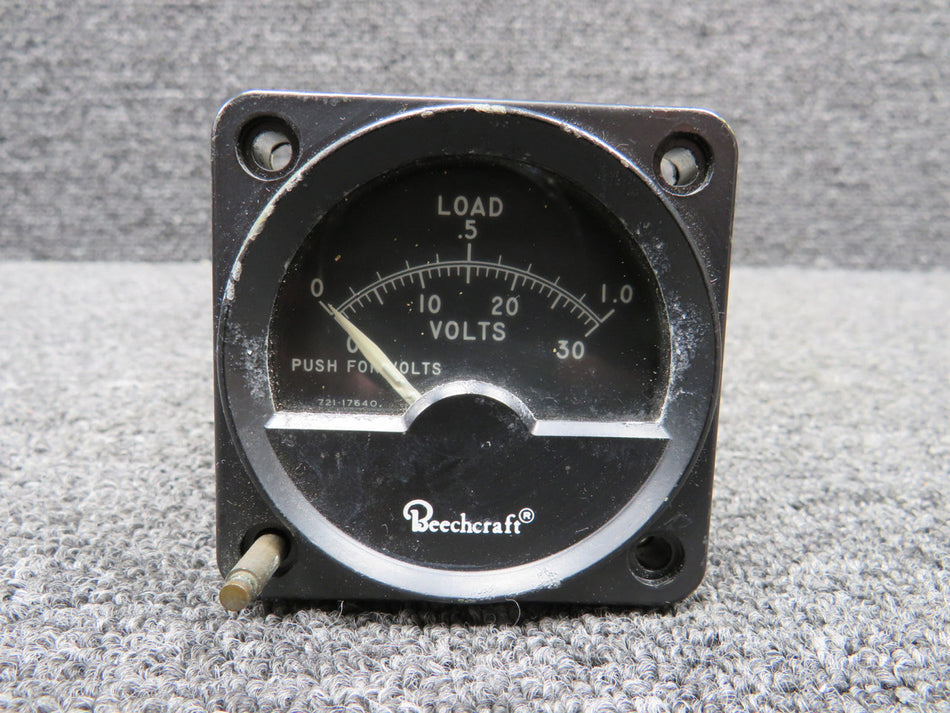 721-17640 (Alt: 50-380067) Beechcraft Volt Load Indicator (Minus Knob)