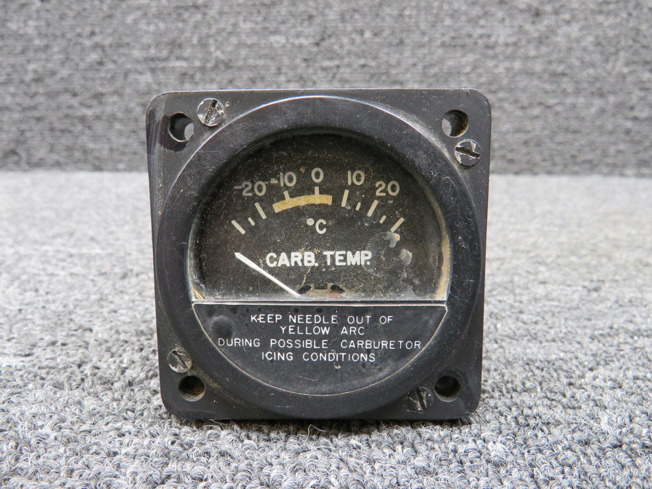 29R209-1 (Alt: A604-1) Aircraft Inst. Carburetor Temperature Gauge (Worn Face)