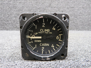 RCM60AC Aerosonic Corp. Rate of Climb Indicator (Worn Face)