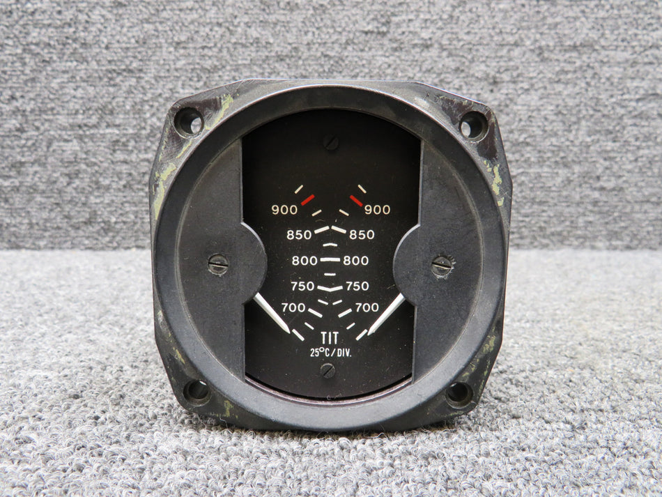 Alcor Dual Turbine Inlet Temperature Indicator (Missing Glass)