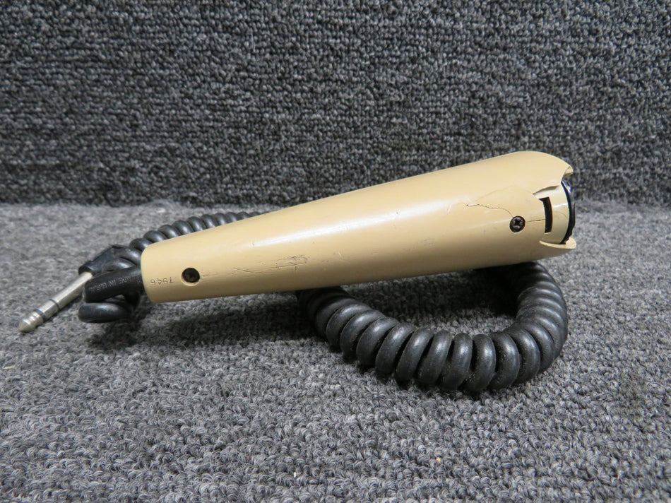 Telex Handheld Microphone (Tan) (Broken Top) (No Data Plate)