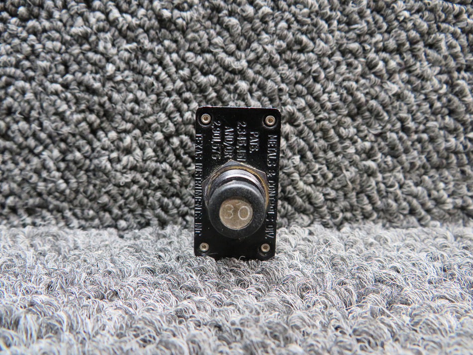 7271-8-30 Klixon Push Breaker Switch (Amps: 30)