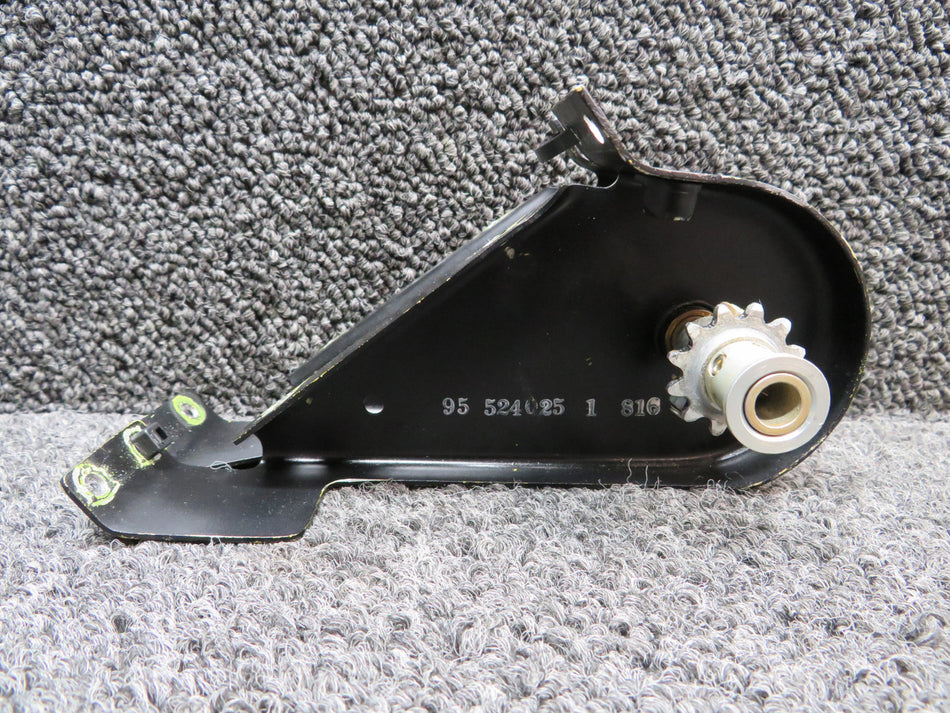 95-524025-1 Beechcraft 58 Elevator Trim Wheel Bracket (Holes Enlarged)