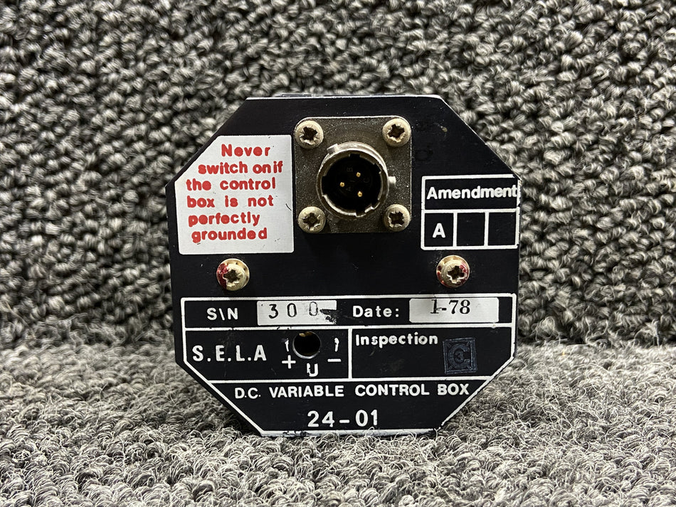 24-01 Falcon 10 Variable Control Box Assembly w Mod