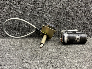 4073092, 4020279 Teleflex Windshield Wiper Motor w Gearbox & Driveshaft