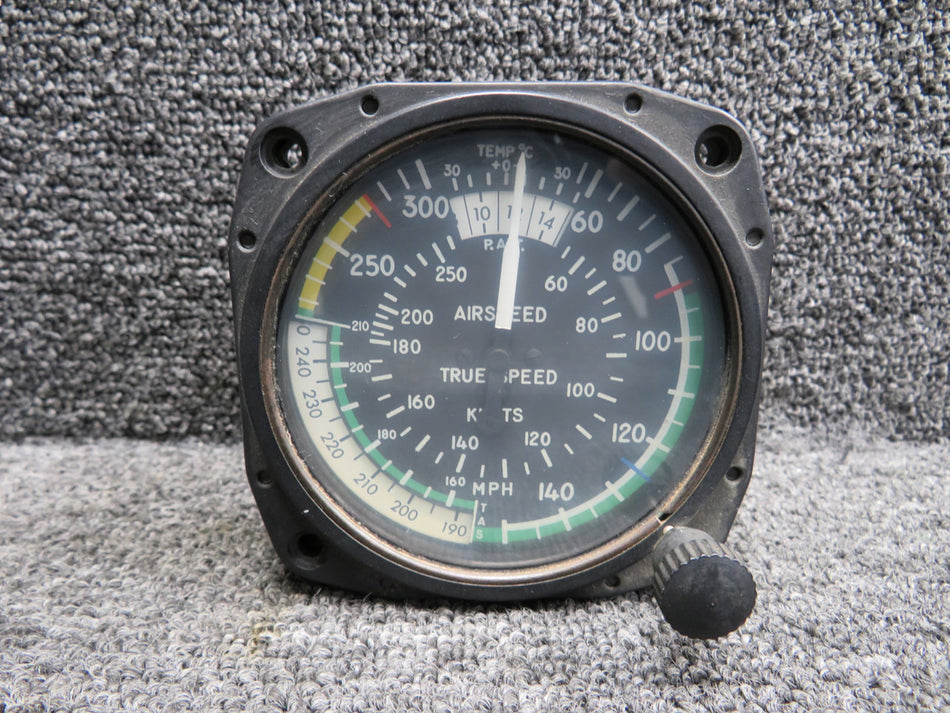 SA-45-1RB United Instruments True Airspeed Indicator (Code B.192)(Cloudy Screen)