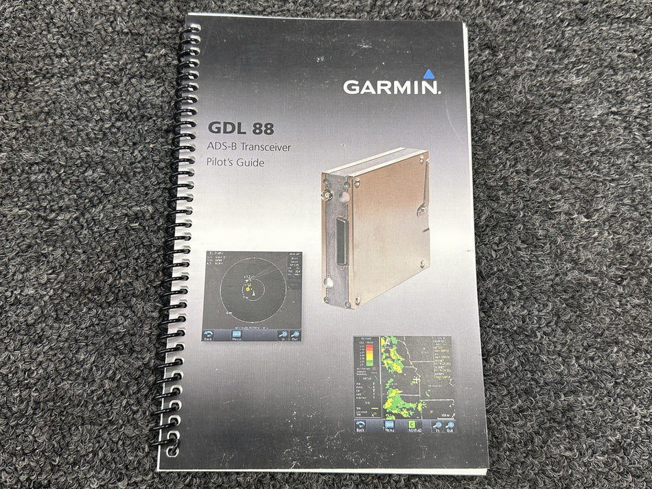 190-01122-03 Garmin GDL 88 ADS-B Transceiver Pilot’s Guide