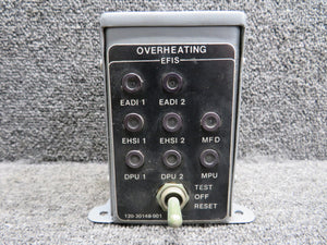 120-30151-001 (Alt: 120-30148-001) Embraer Overheating Warning Panel