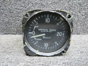 Kollsman Vertical Speed Indicator (Worn Face) (NO DATA PLATE)