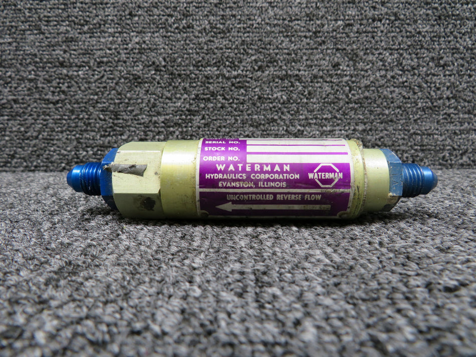 1121S-4-0-25S5 (Alt: 3713046) Waterman Hydraulics Flow Regulator Valve