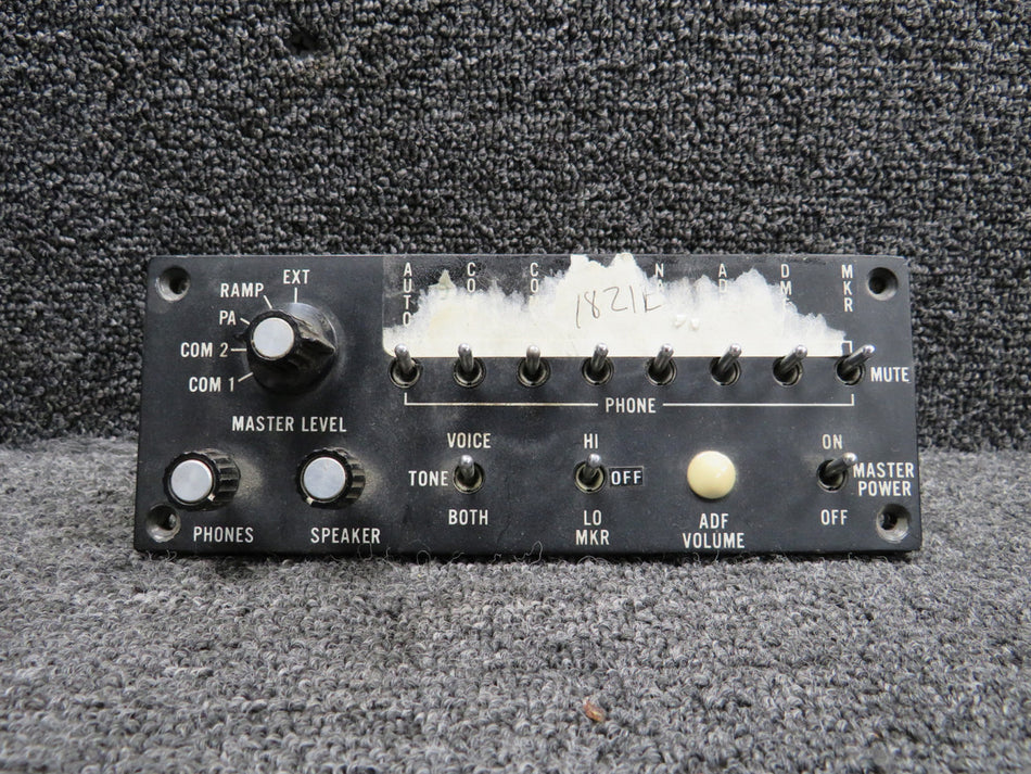 51972-2 Tel-Instrument Audio Selector Panel (Missing Dial)