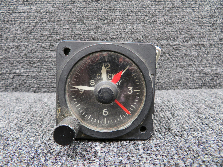 W33-7510-10ET-20 Wakmann Aircraft Clock, Lighted (Chipped Paint on Face)