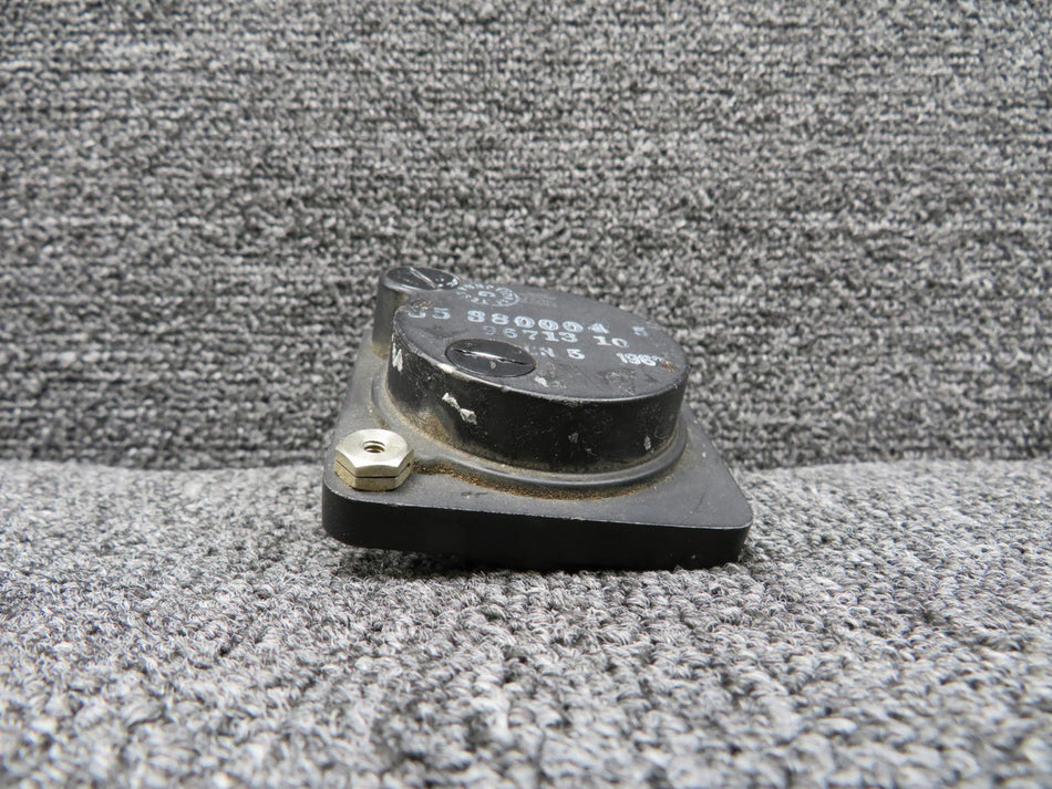 35-380004-5 (Use: 50-380013-5) Wakmann Clock (Worn Face, Cracked Glass)