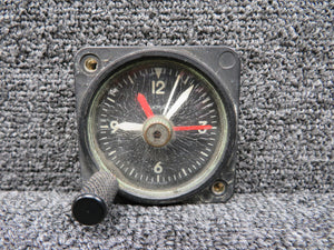 35-380004-5 (Use: 50-380013-5) Wakmann Clock (Worn Face, Cracked Glass)