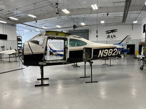 Cessna 182Q Fuselage w Bill of Sale, Data Tag, Airworthiness, and Logs