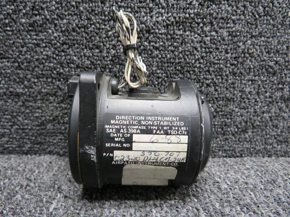 C2300-DL4CM-24B Airpath Magnetic Compass Indicator, Lighted (Panel Mounted)
