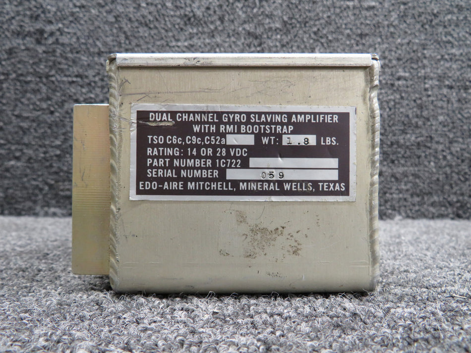 1C722 Edo-Aire Dual Channel Gyro Slaving Amplifier with RMI Bootstrap