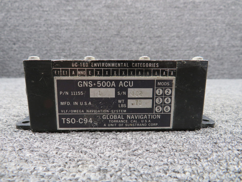 11155-1 Global Navigation GNS-500A Annunciator Coupler Unit