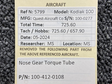 Kodiak 100-412-0108 Kodiak 100 Nose Gear Torque Tube