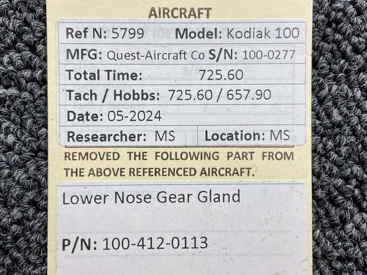 Kodiak 100-412-0113 Kodiak 100 Lower Nose Gear Gland