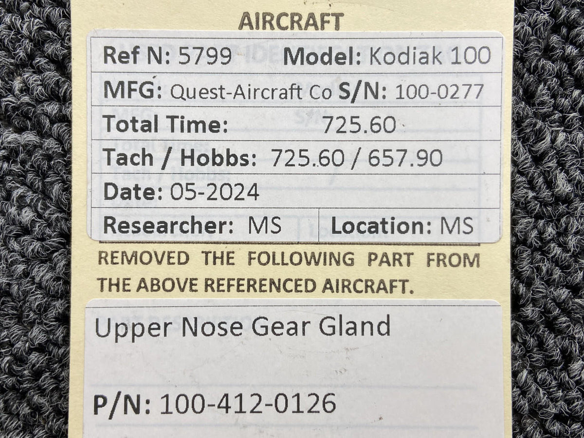 Kodiak 100-412-0126 Kodiak 100 Upper Nose Gear Gland