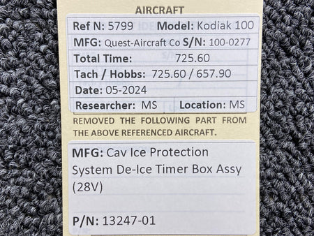 Cav Ice Protection LTD 13247-01 Cav Ice Protection System De-Ice Timer Box Assembly (28V)