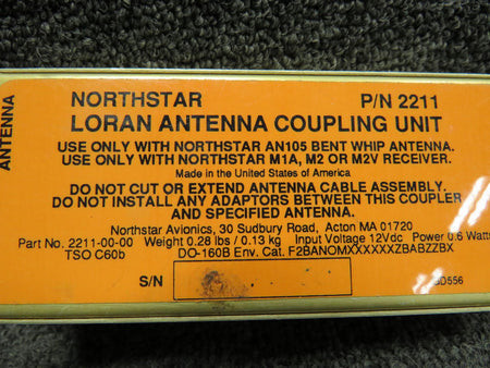 Northstar Avionics 2211 Northstar Loran Antenna Coupler Unit