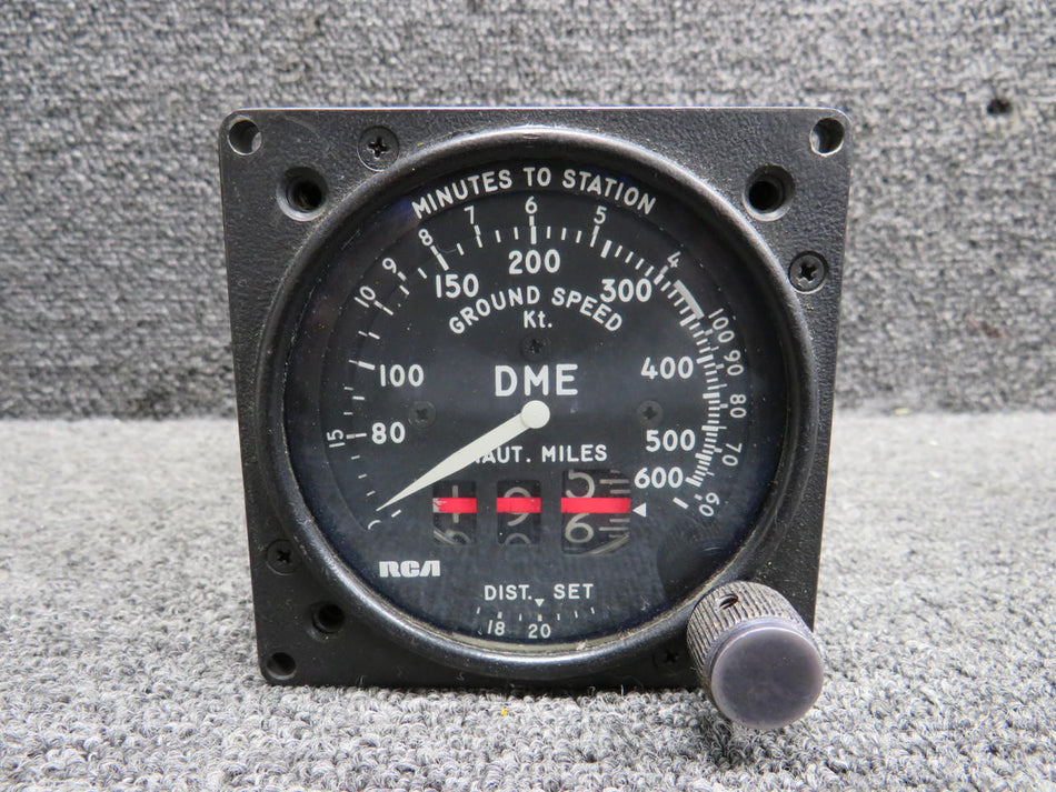 RCA MI-591085-5 RCA AVQ-75 DME Distance- GS Indicator w Connector (Loose Glass)