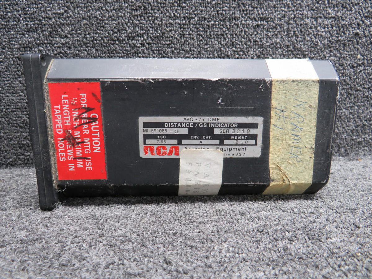 RCA MI-591085-5 RCA AVQ-75 DME Distance- GS Indicator