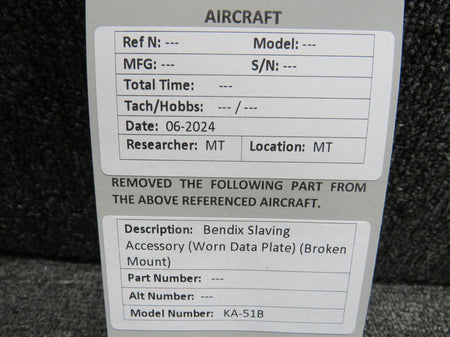 Bendix KA-51B Slaving Accessory (Worn Data Plate) (Broken Mount)