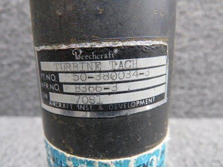AID B366-3 (Alt: 50-380034-3) AID Turbine Tachometer Indicator (Worn Face)