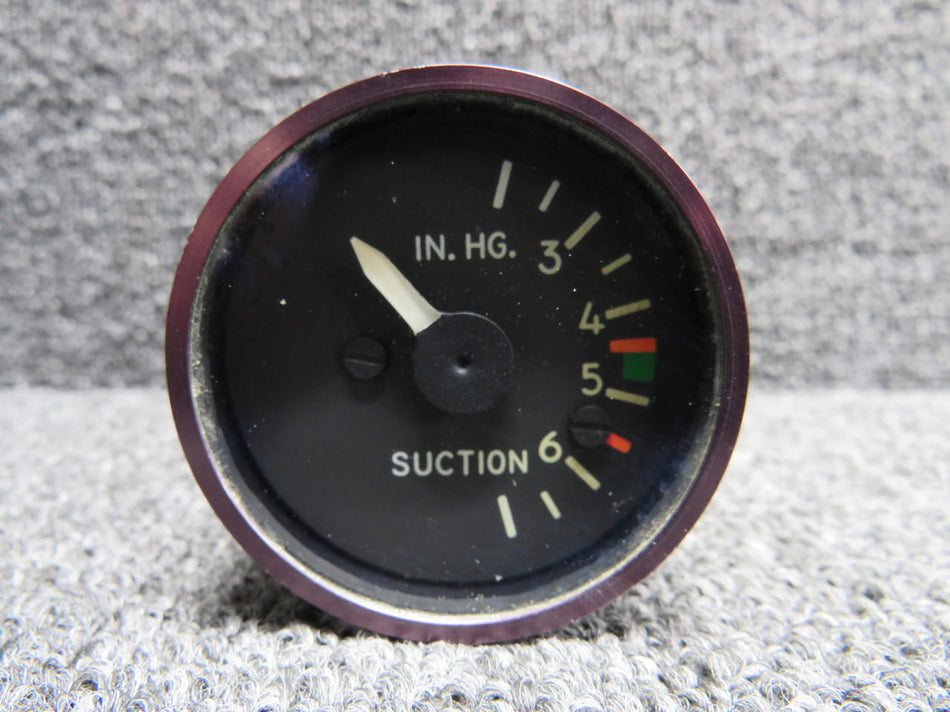 Aerosonic 09007-1169 (Alt: 27-19122-1) Aerosonic Suction Indicator (Range: 2-7 In. Hg.)