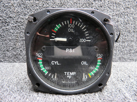 Sigma Tek 58-380083-3 Sigma-Tek 1U417 Tri-Gauge Engine Indicator