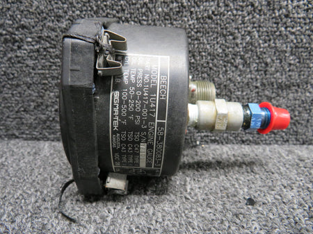 Sigma Tek 58-380083-3 Sigma-Tek 1U417 Tri-Gauge Engine Indicator
