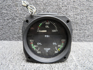 18-1000-19 Kelly Tri-Gauge Engine Indicator, Lighted