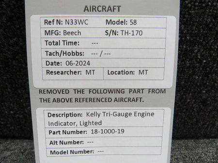 Kelly Manufacturing 18-1000-19 Kelly Tri-Gauge Engine Indicator, Lighted