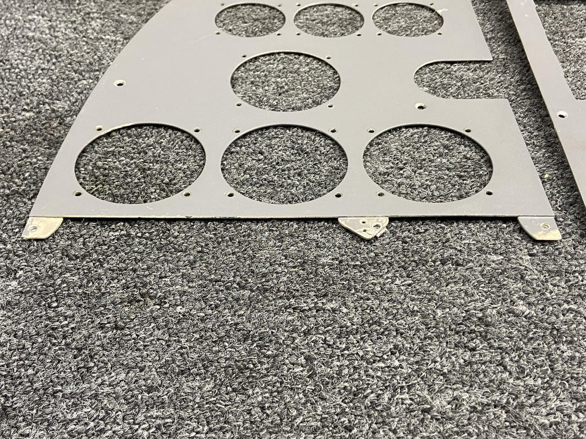 Cessna Aircraft Parts 0813415-1, 0812638-1 Cessna 320A Instrument Shock Panel Set (Center & RH)