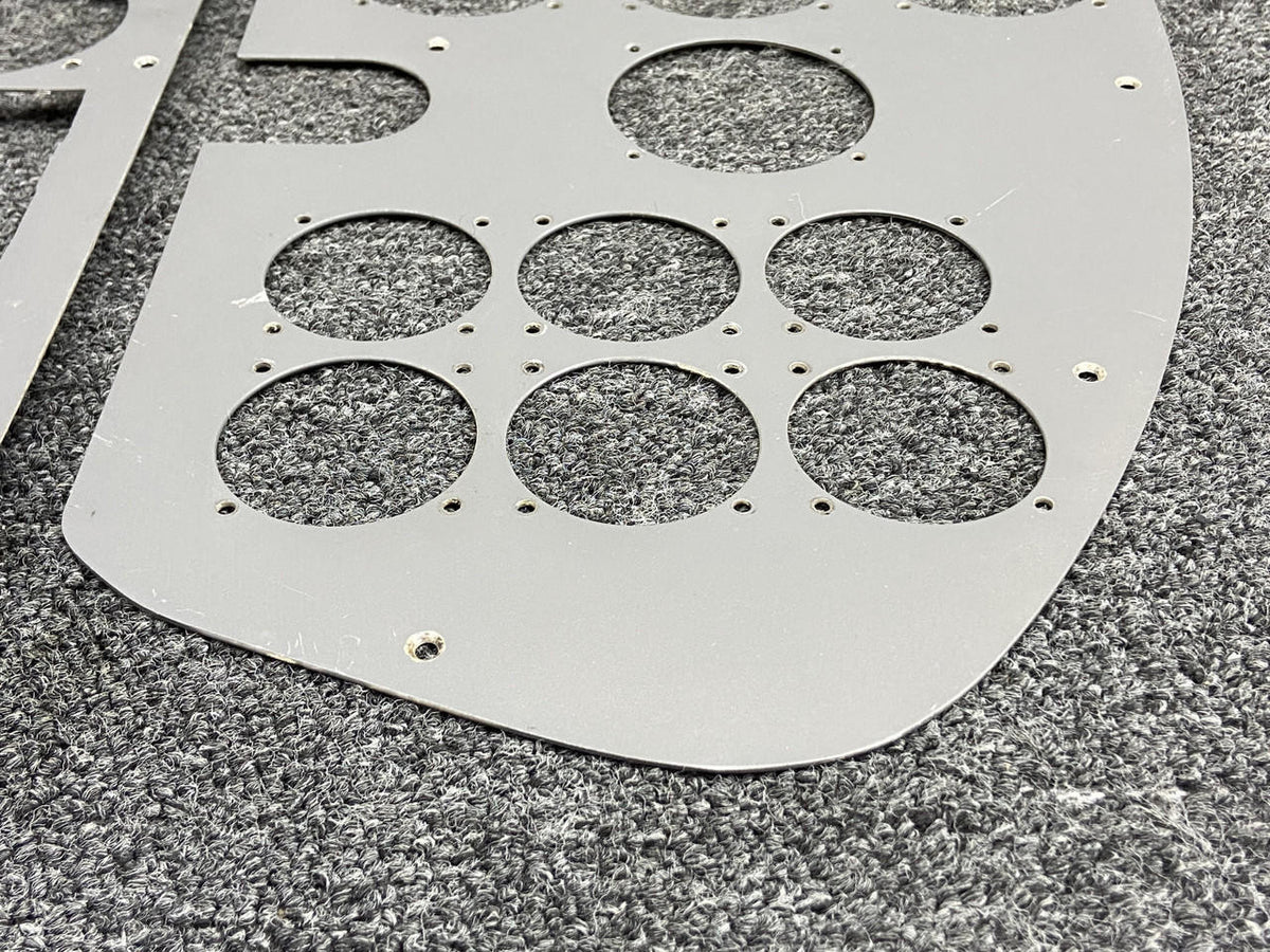 Cessna Aircraft Parts 0813415-1, 0812638-1 Cessna 320A Instrument Shock Panel Set (Center & RH)