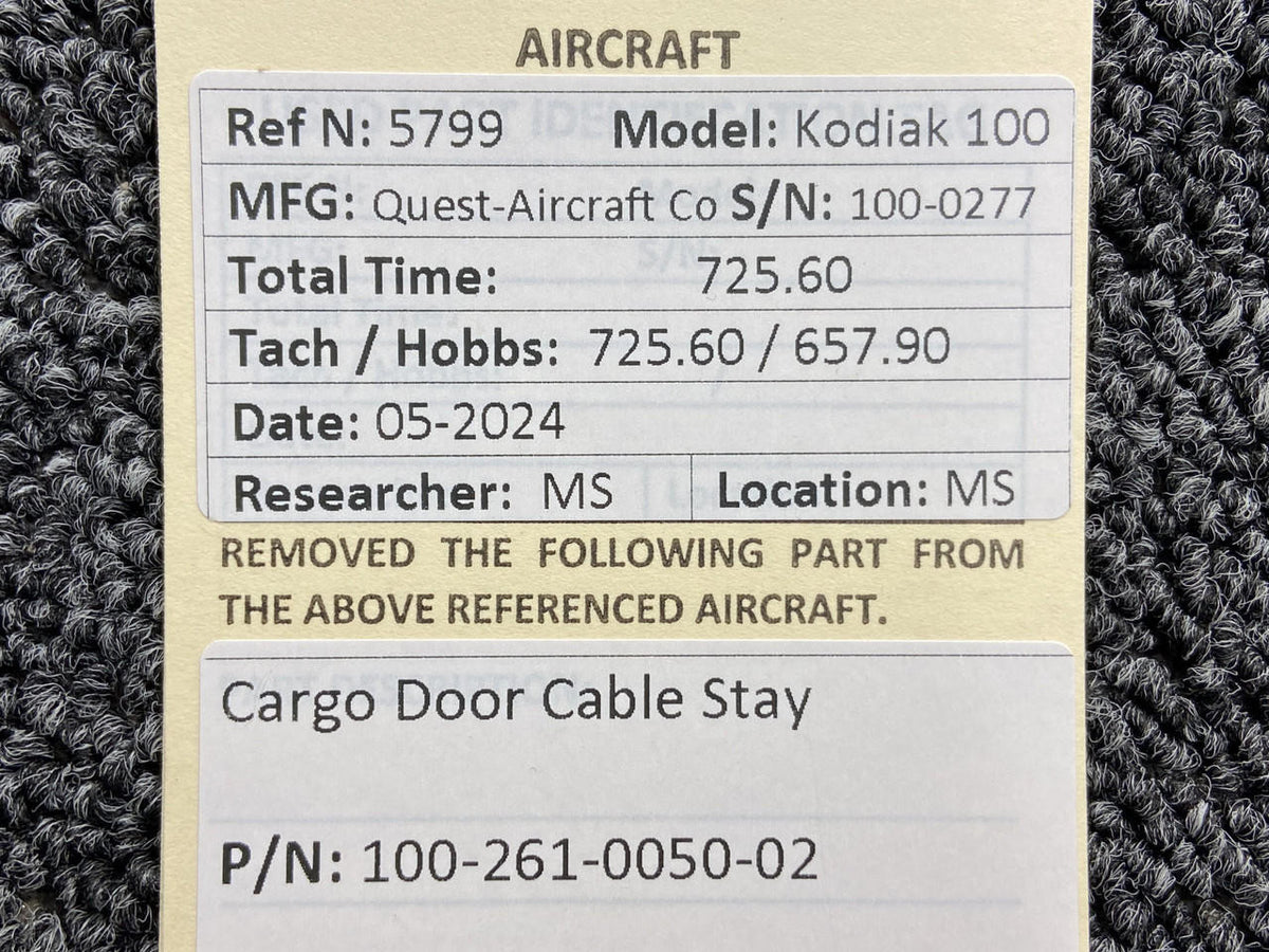 Kodiak 100-261-0050-02 Kodiak 100 Cargo Door Cable Stay