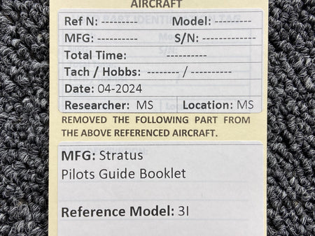 Stratus 3I Pilots Guide Booklet