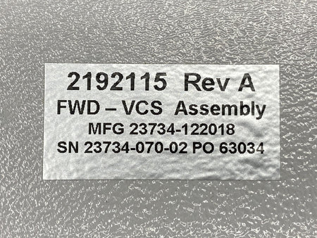 Kodiak 2192115, 100-821-3050 Kodiak 100 Forward ECS Evaporator w VCS & Fuse Box