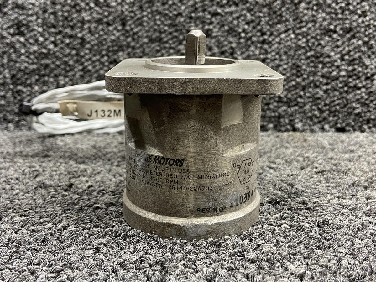 Globe Motors 25140/22A703 PT6A-34 Globe Motors Tachometer Generator (21V)