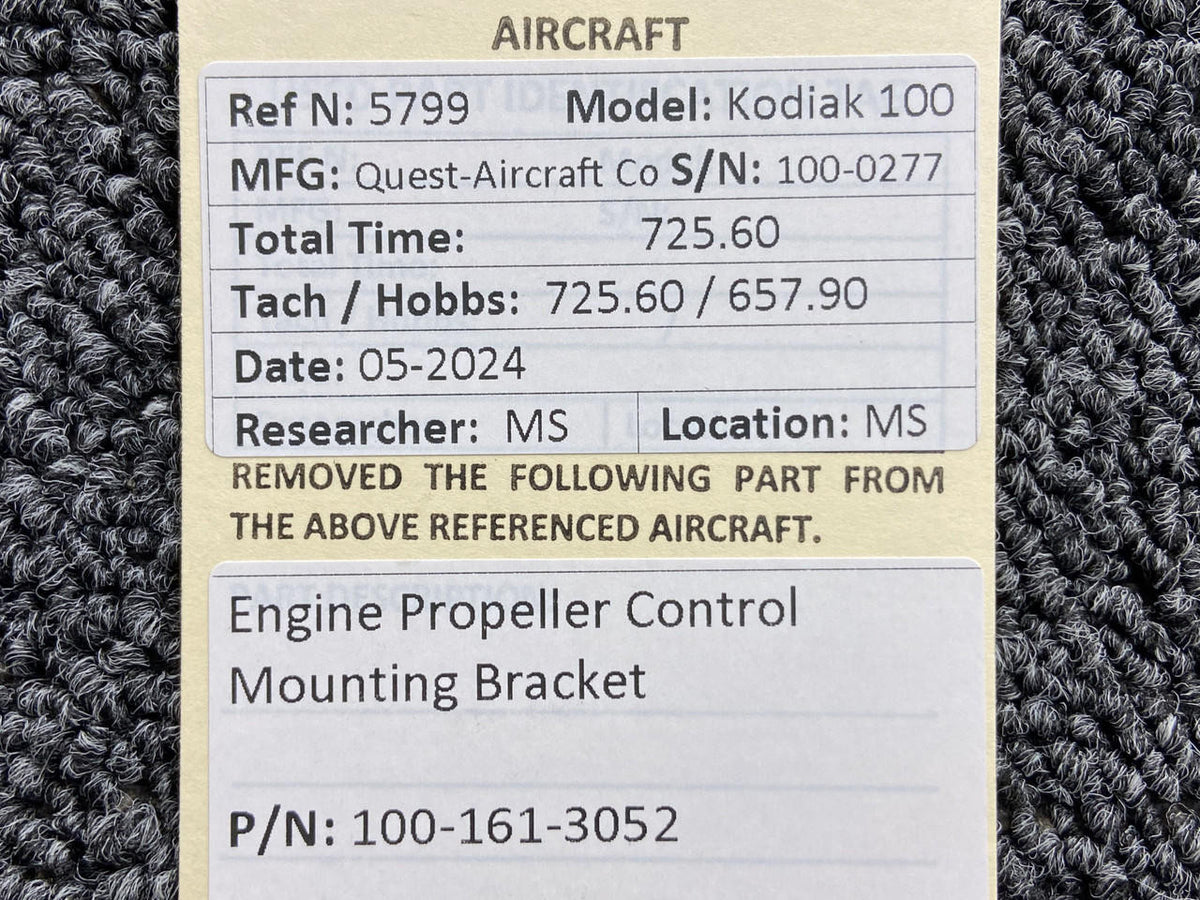 Kodiak 100-161-3052 Kodiak 100 Engine Propeller Control Mounting Bracket