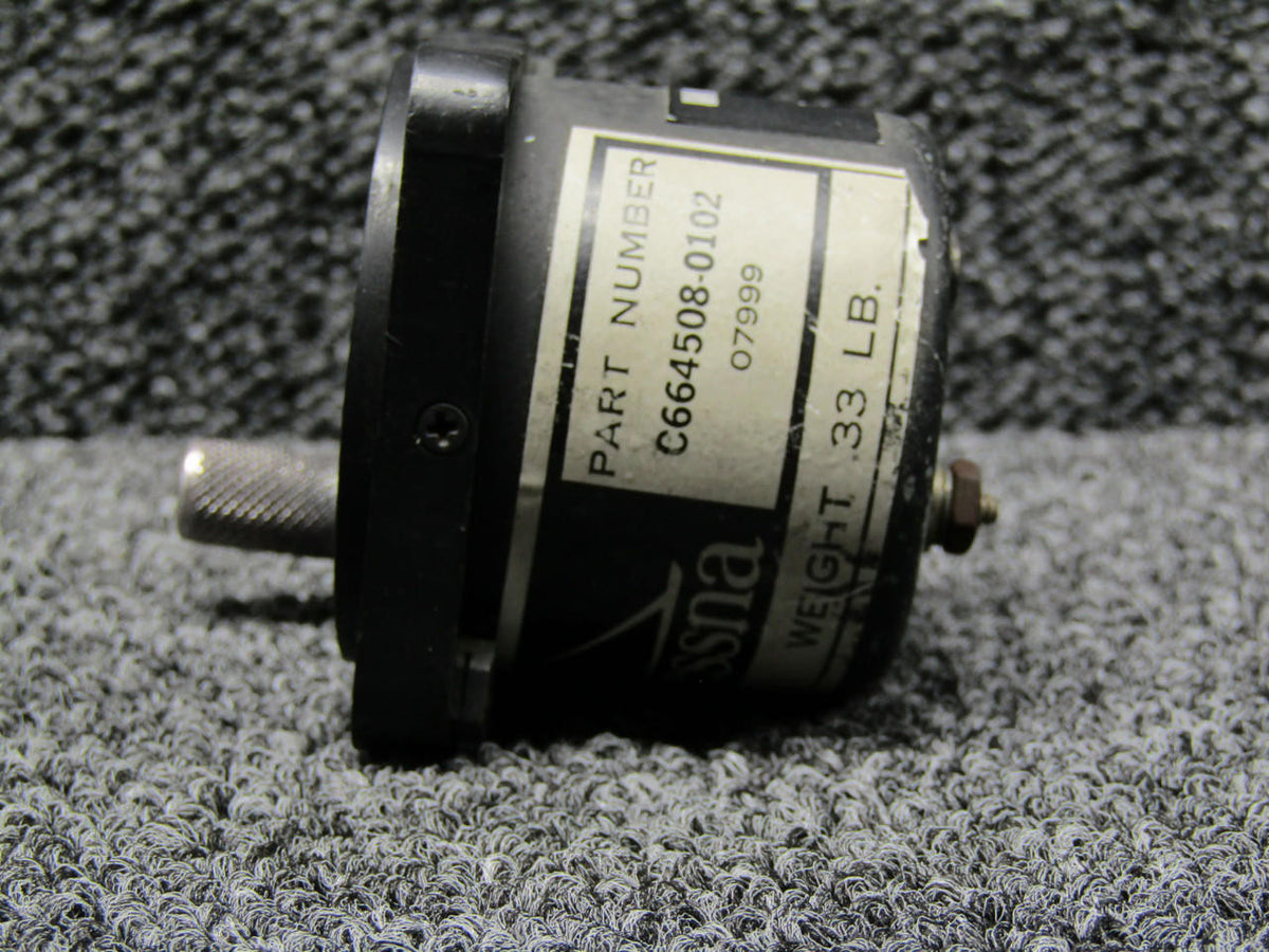 Cessna Aircraft Parts C664508-0102 Cessna Clock Indicator (14V)