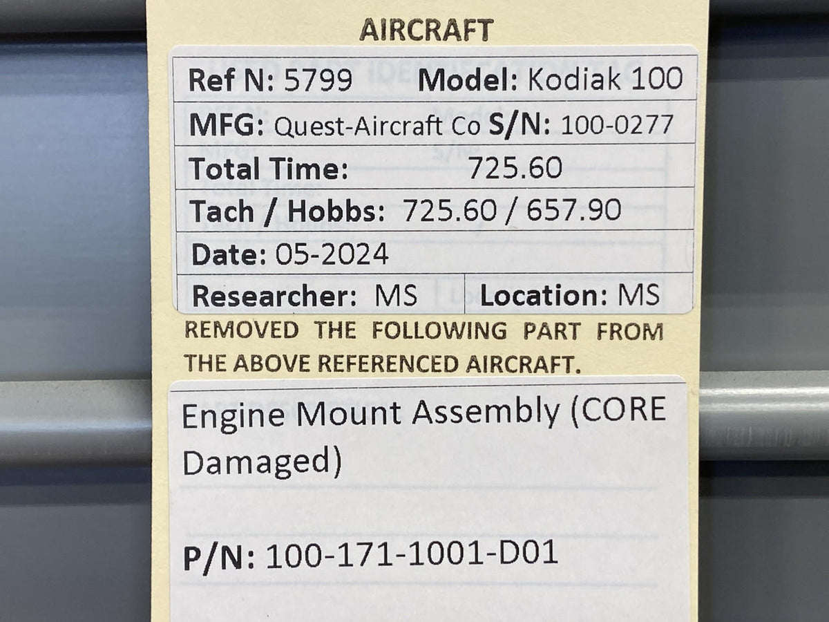 Kodiak 100-171-1001-D01 Kodiak 100 Engine Mount Assembly (Core)