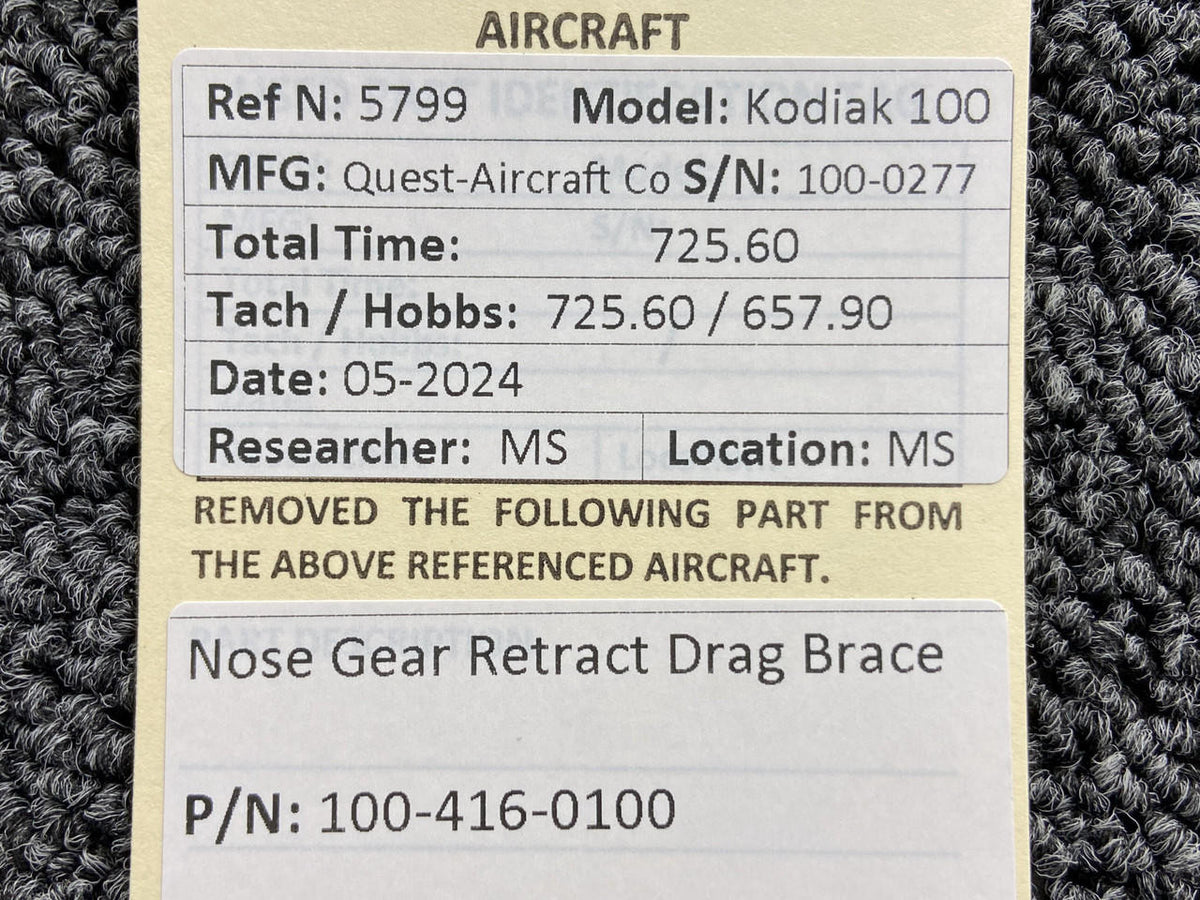 Kodiak 100-416-0100 Kodiak 100 Nose Gear Retract Drag Brace