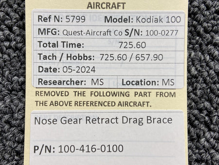 Kodiak 100-416-0100 Kodiak 100 Nose Gear Retract Drag Brace