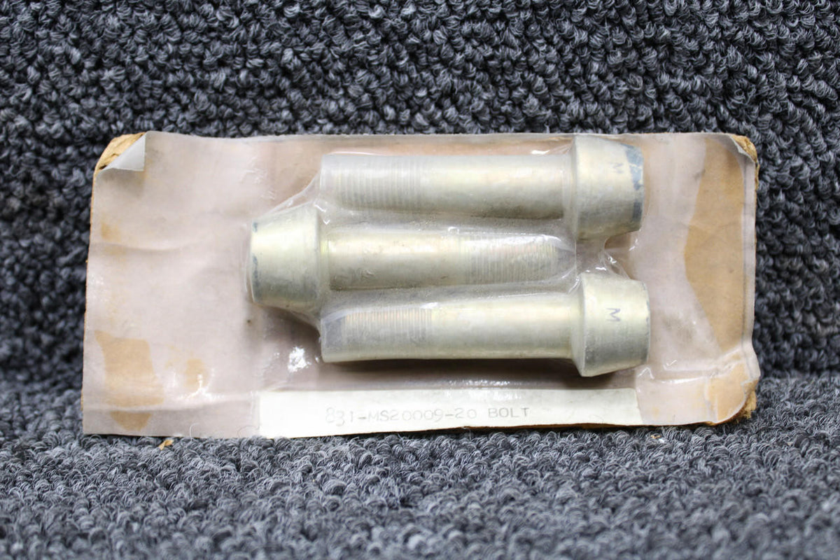 Military Standard MS20009-20 Military Standard Bolt Set of 3 (New Old Stock)