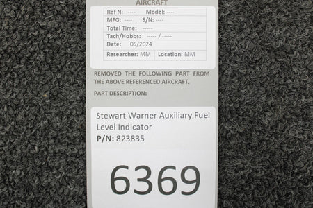 Stewart-Warner 823835 Stewart Warner Auxiliary Fuel Level Indicator